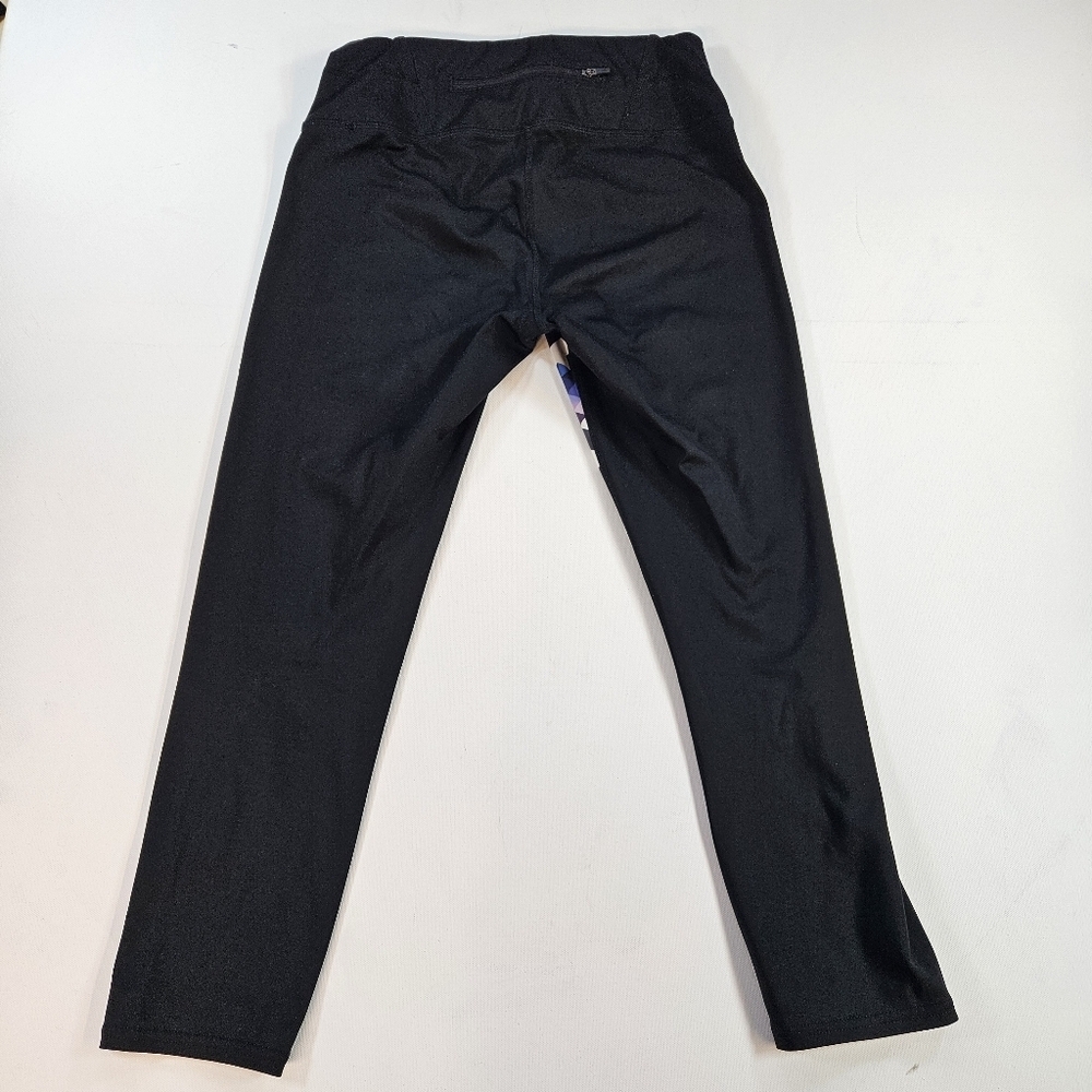 Athleta Capri Leggings XS Black Casual Yoga Geometric #6340 - Picture 7 of 7